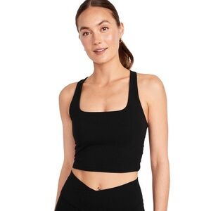 NWT! Old Navy PowerChill Cross-Back Longline Sports Bra